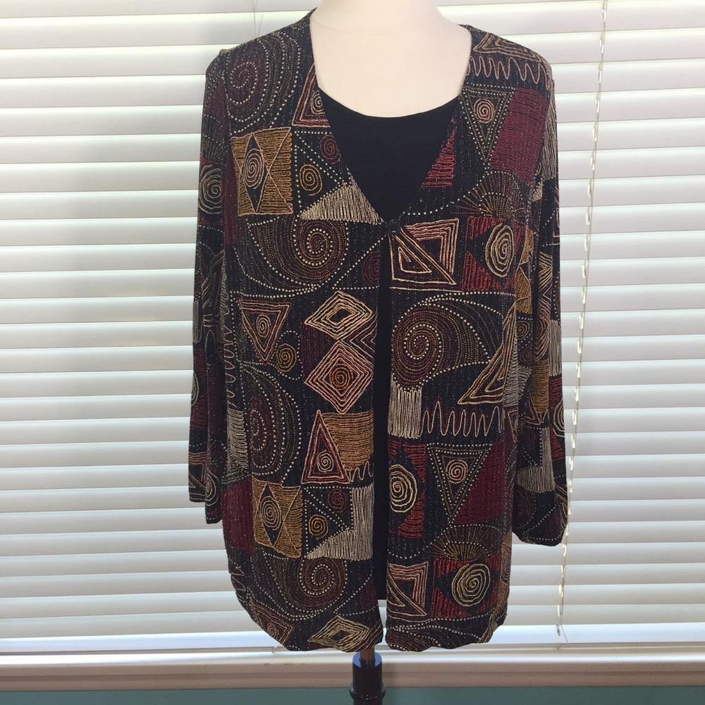 Baranda Woman 2 In 1 Jacket & Top Size 1X